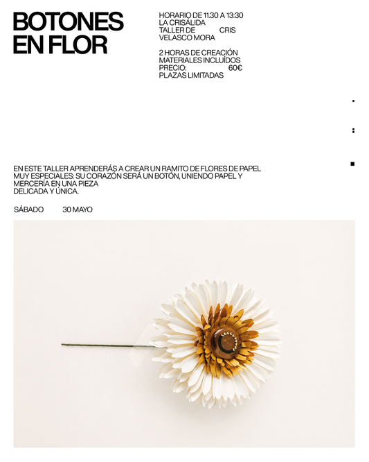 Taller BOTONES EN FLOR