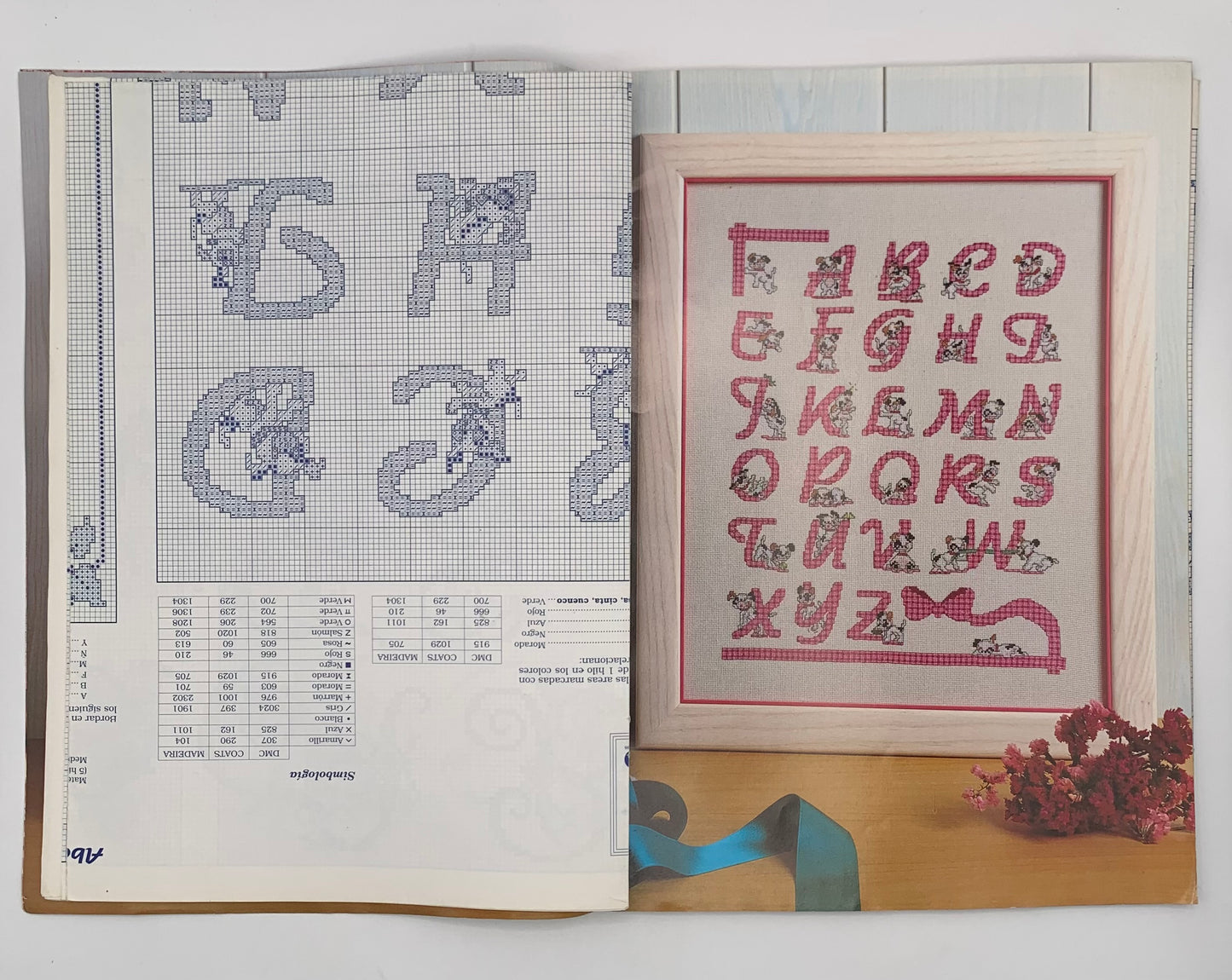 Revista "Abecedarios en punto de cruz" Creaciones Artime