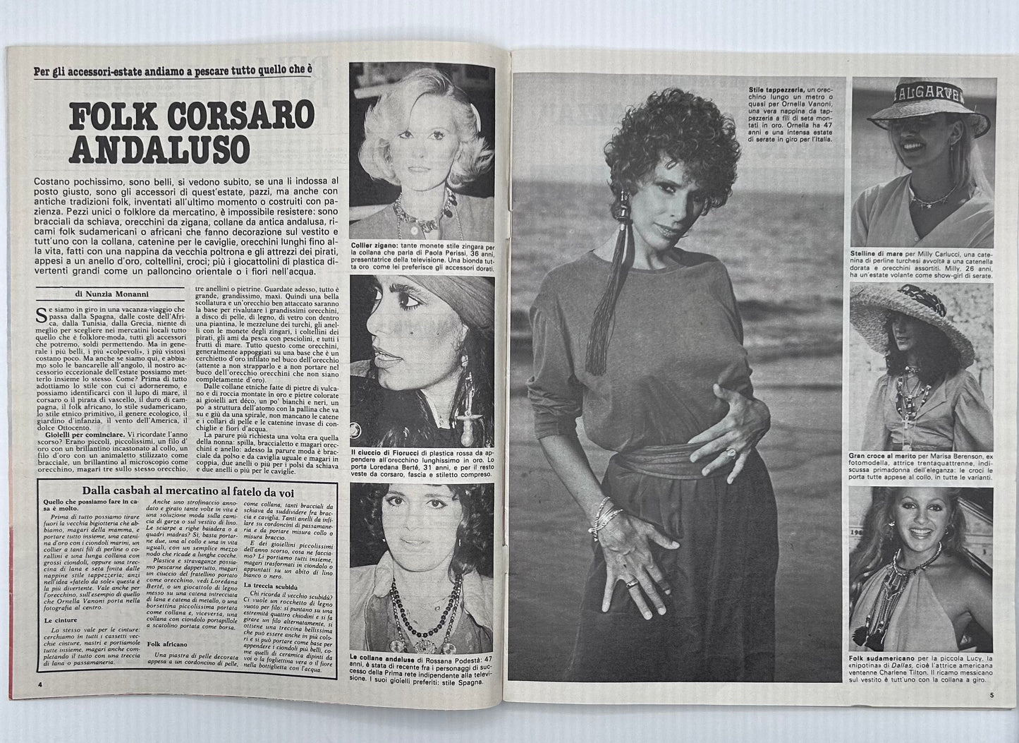 Revista "Bella" Nº 30 - Julio 1981 / Rizzoli Editore (Idioma italiano)