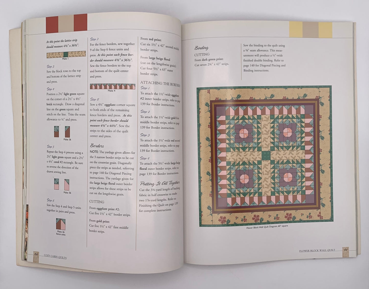 Revista "Cozy cabin quilts" From Thimbleberries / By Lynette Jensen 2002 (Idioma inglés)