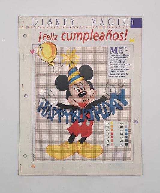 Revista "Disney magic" Feliz cumpleaños