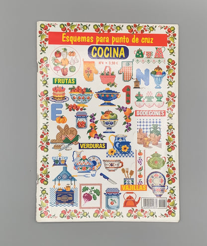 Revista "Esquemas para punto de cruz" Cocina Nº 4 - Ediciones LINCRO
