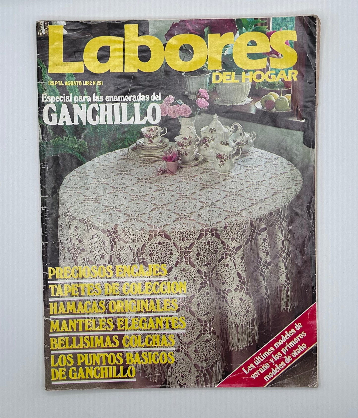 Revista "Labores del hogar" Nº 291 / Especial ganchillo - Agosto 1982