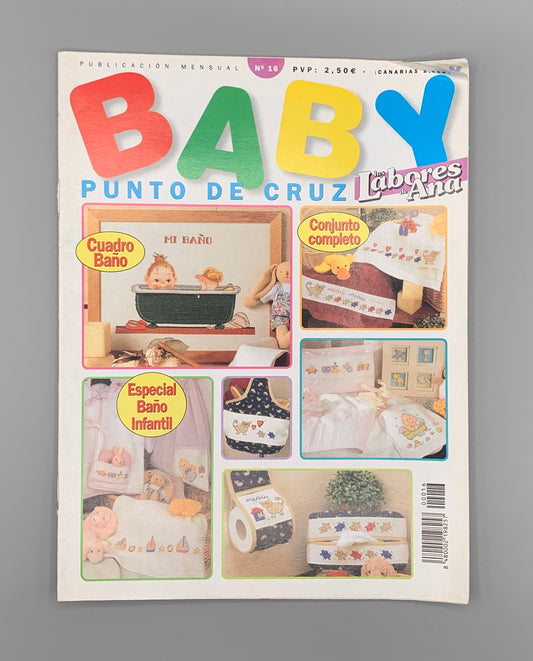 Revista "Las labores de Ana" BABY Punto de cruz Nº 16