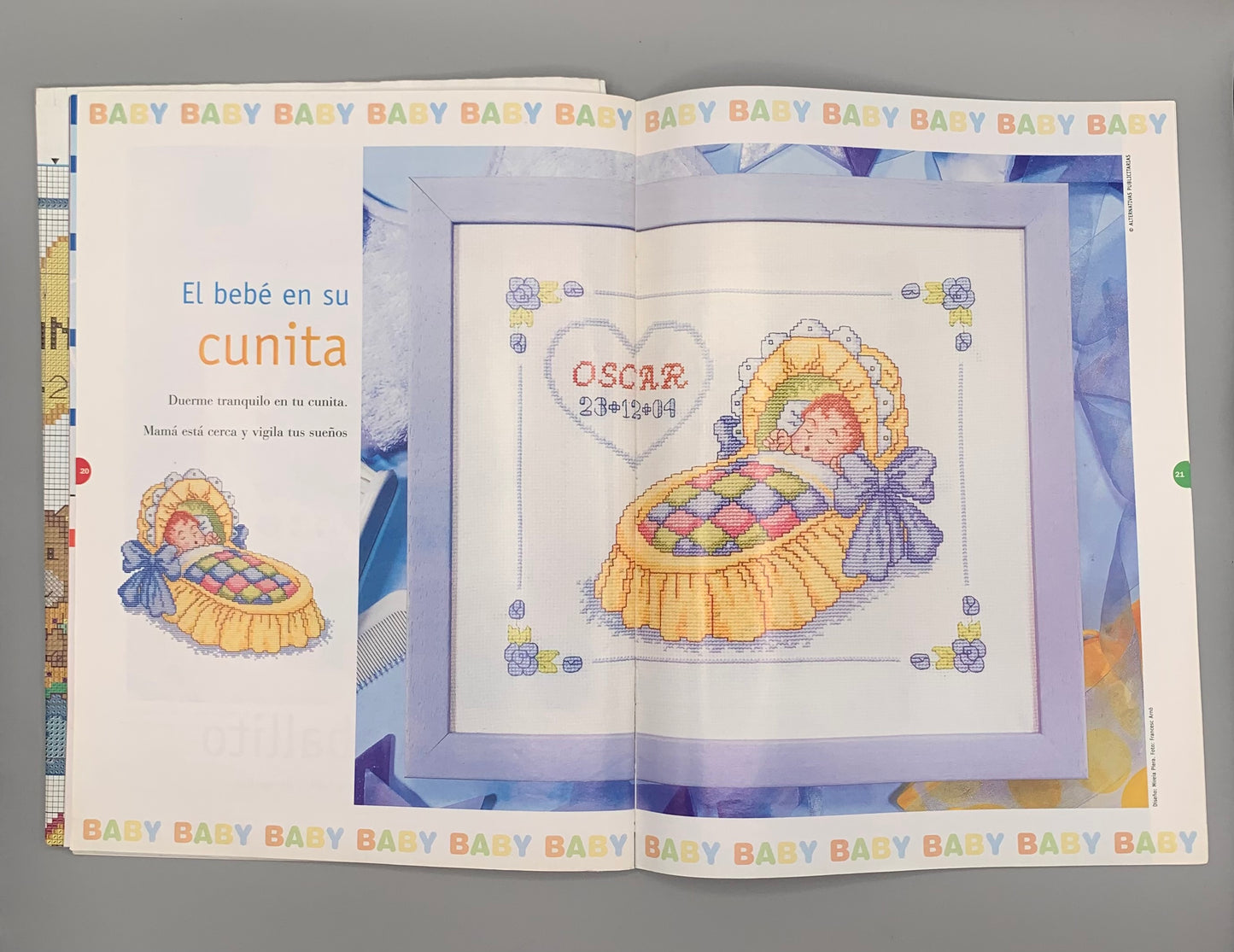 Revista "Las labores de Ana" BABY Punto de cruz Nº 26