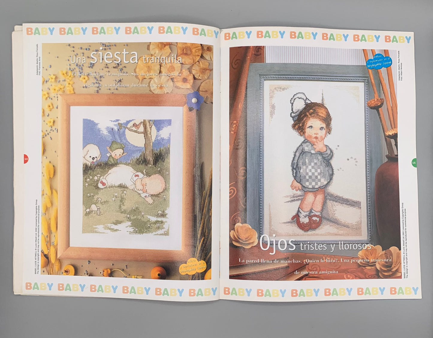 Revista "Las labores de Ana" BABY Punto de cruz Nº 7