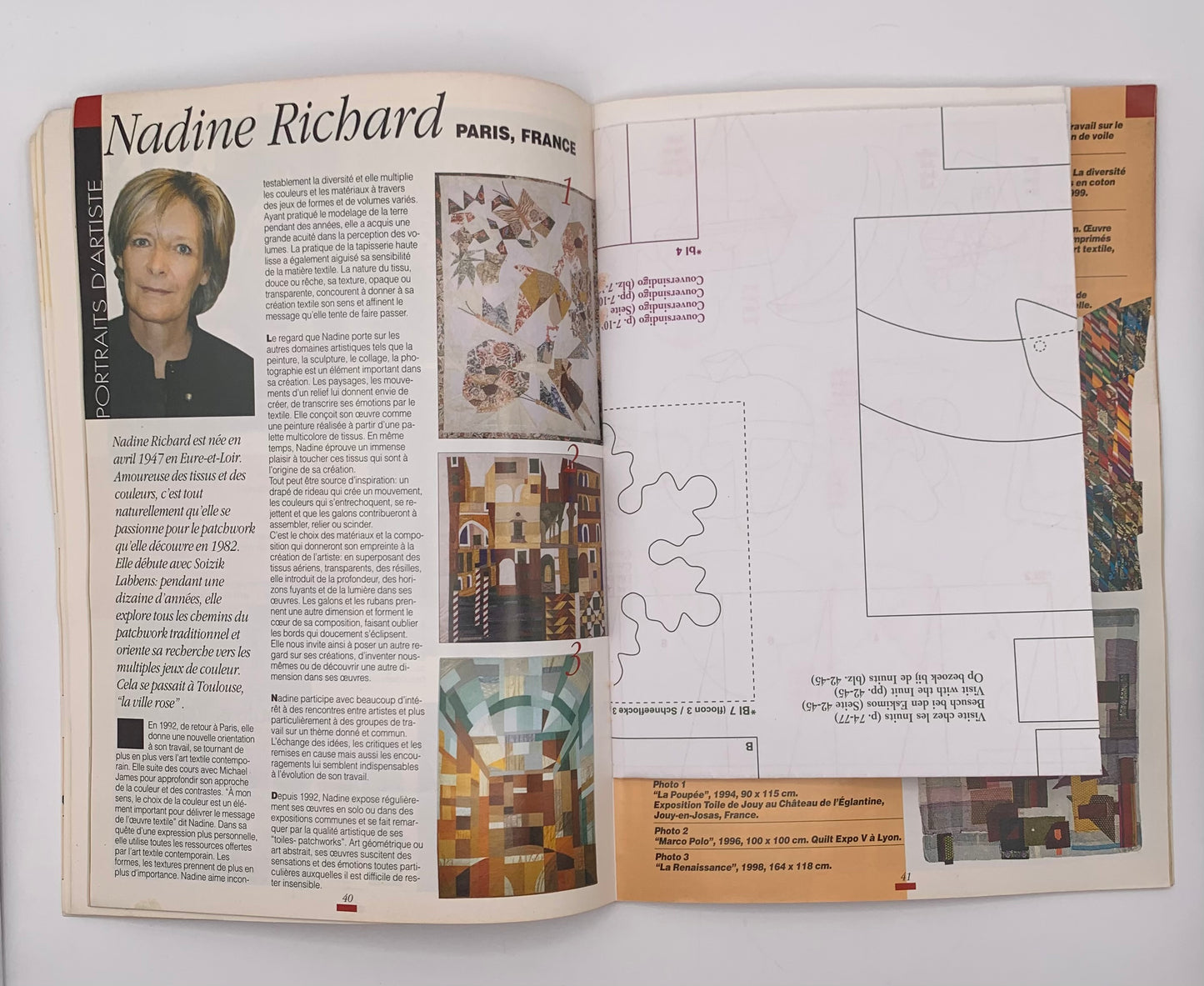 Revista "Magic Patch" Le patchwork Nº 43 / Abril-Mayo 2003 (Idioma francés)