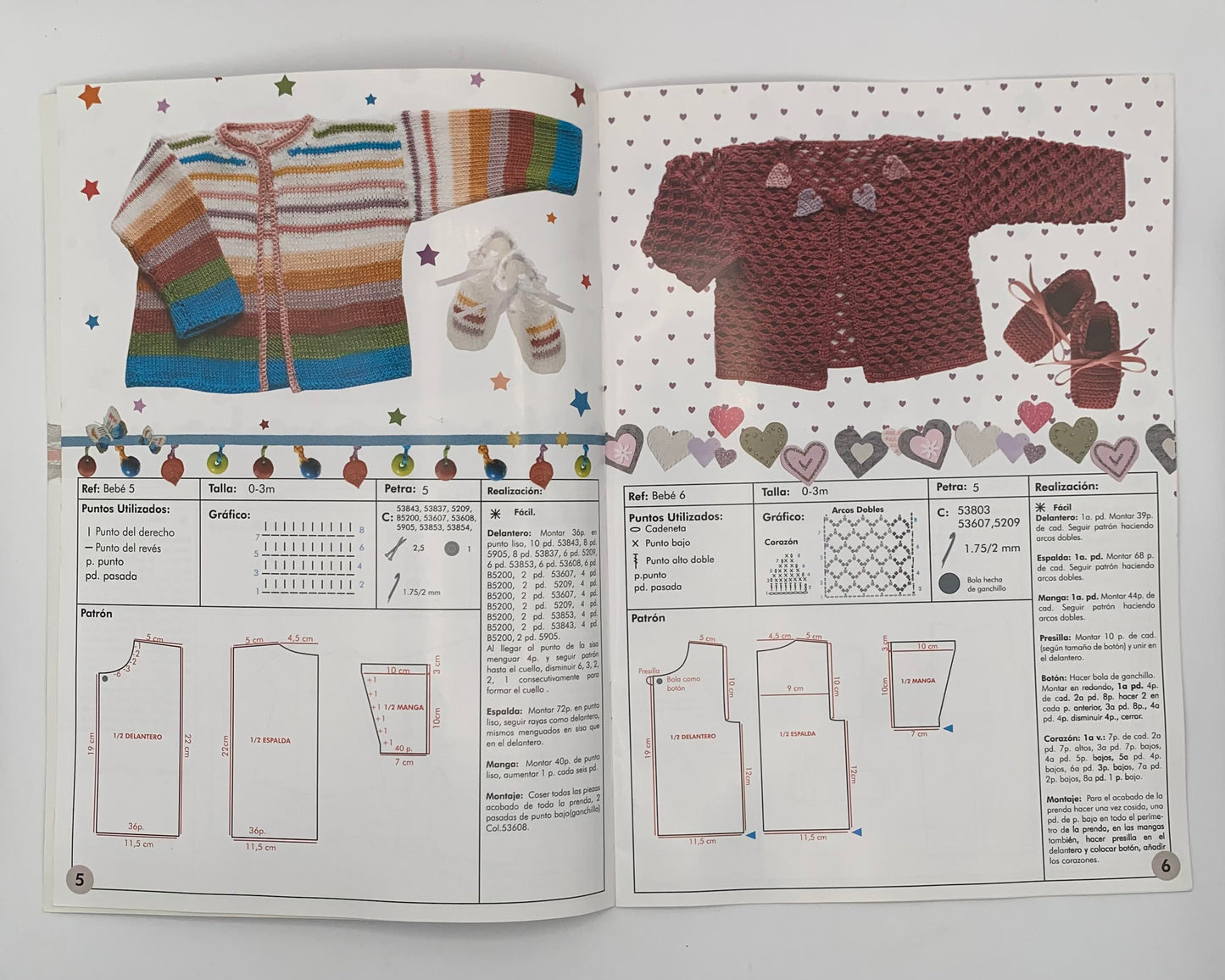 Revista "Petra baby" Idées pour tricoter et crocheter DMC