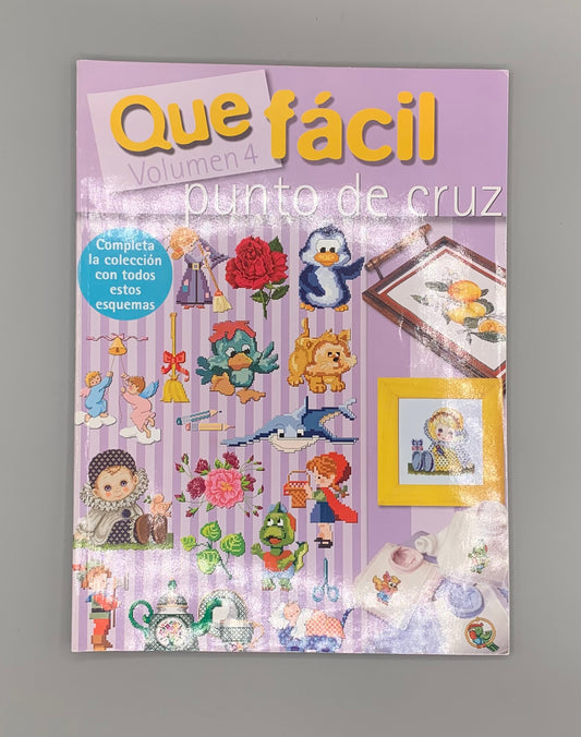 Revista "Que fácil" Volumen 4 Punto de cruz - Editorial LINCRO