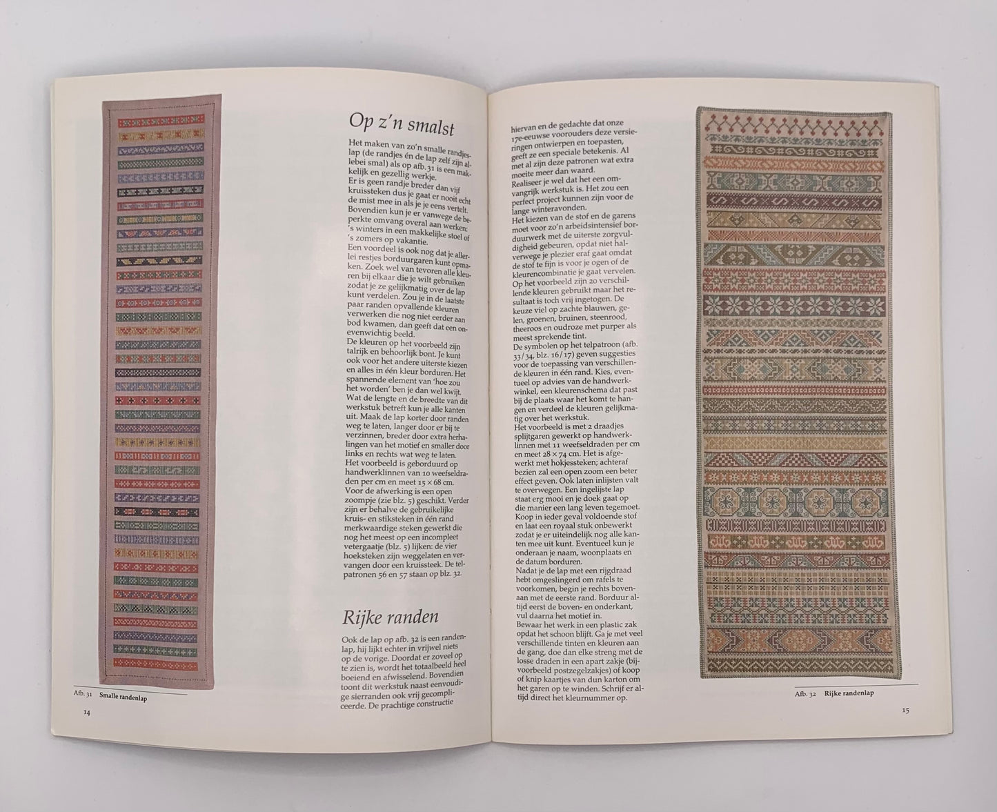 Revista "Randen borduren" In kruissteek By José Sterrenburg (Punto de cruz) (Idioma holandés)