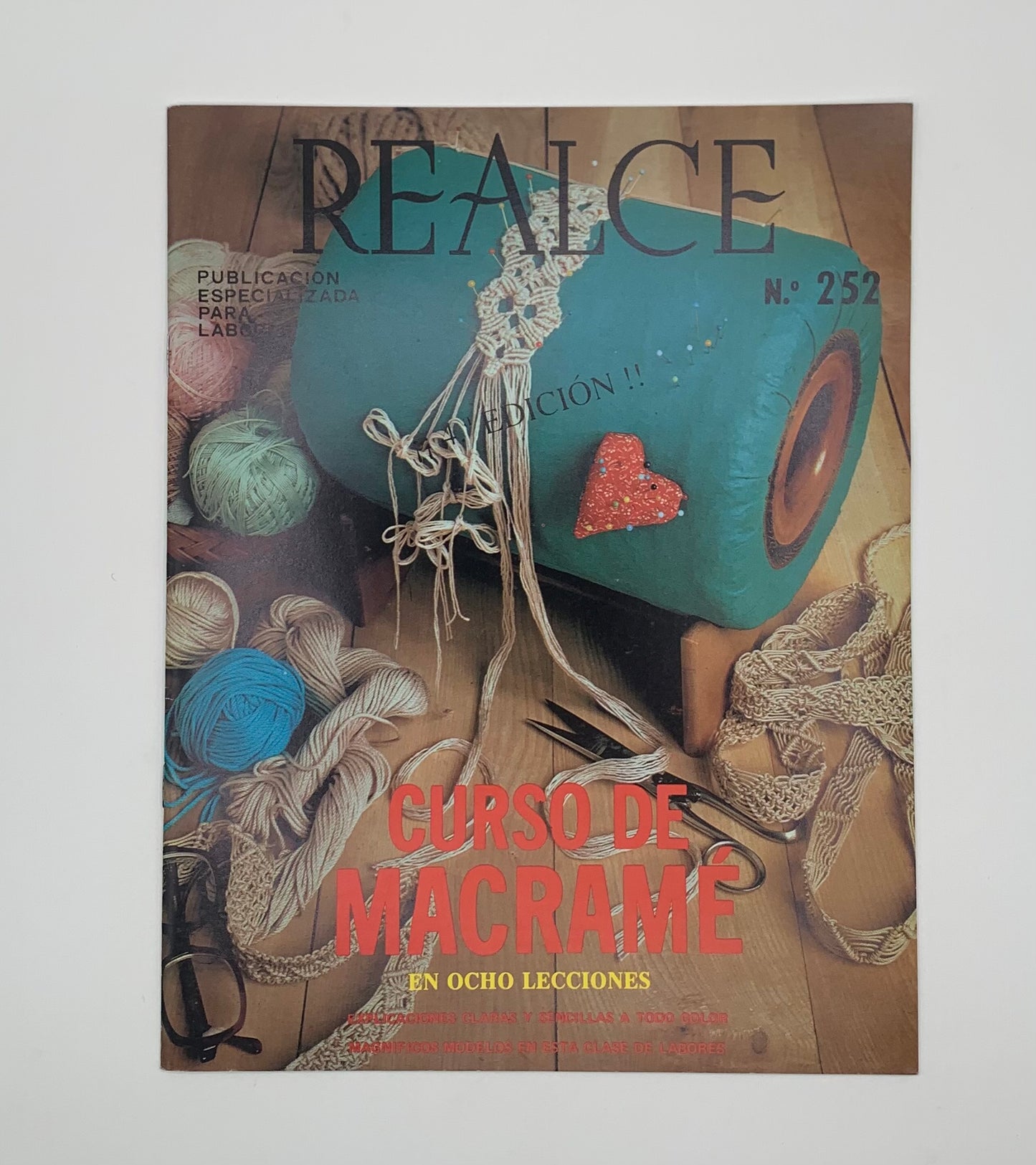 Revista "Realce" Curso de macramé Nº 252