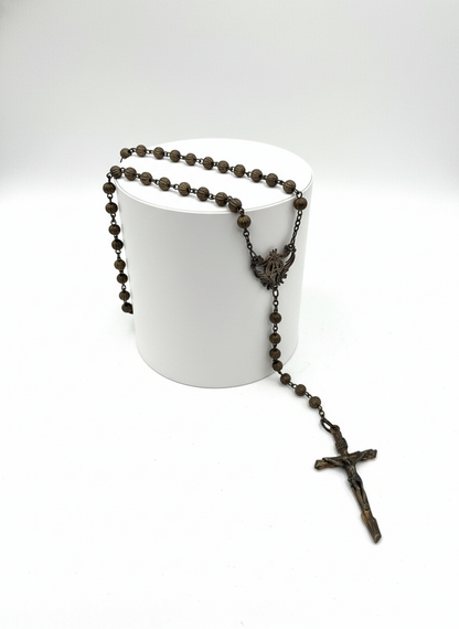 Rosario antiguo de metal