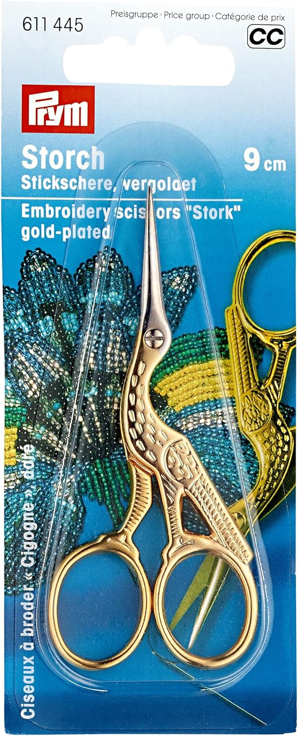 Tijera para bordar con forma de garza 9cm PRYM