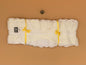 Tira bordada antigua ancha color blanco - 7cm ancho