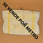 Tira bordada antigua por metro extra ancha color blanco - 11,5cm ancho