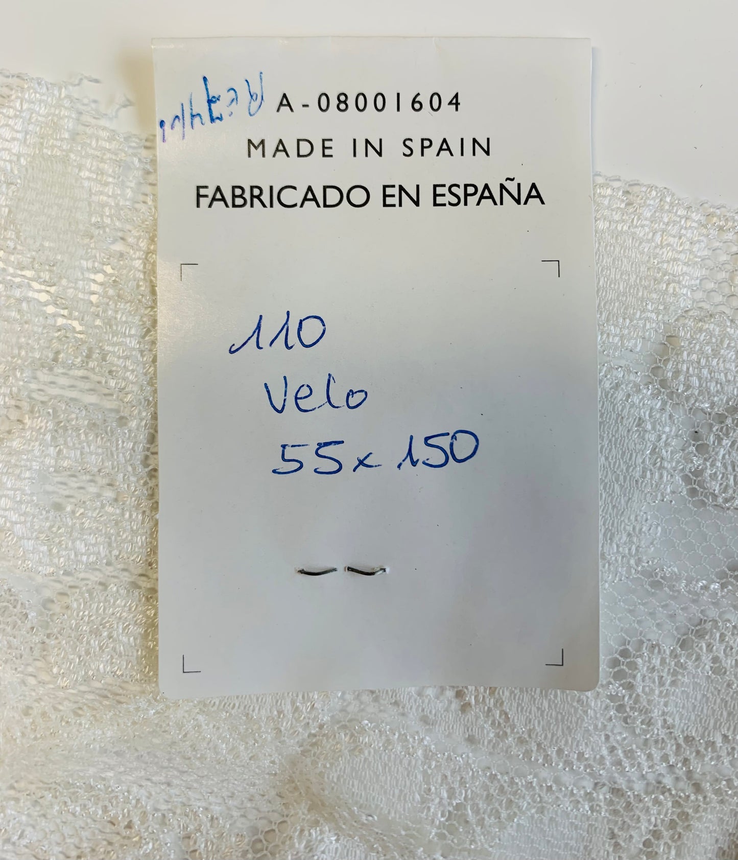 Velo de encaje color blanco SPANISH MANTILLA