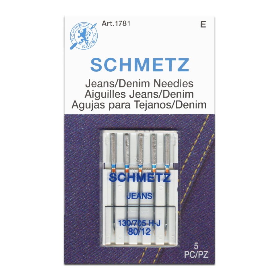 Agujas para máquina de coser "Jeans" SCHMETZ