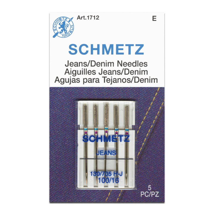 Agujas para máquina de coser "Jeans" SCHMETZ